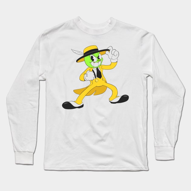 The Mask in rubberhose style Long Sleeve T-Shirt by Kevcraven